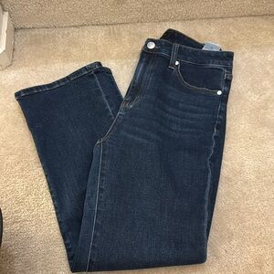 Quince Stretch High Rise Straight Jeans 28